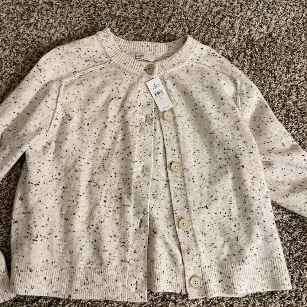 LOFT Women's Cream Cardigan NWT